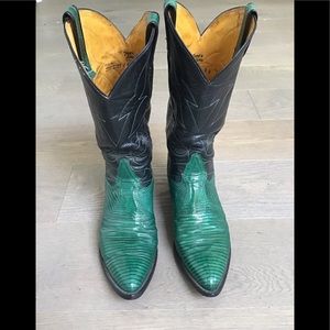 Men’s Tony Lama lizard skin boots